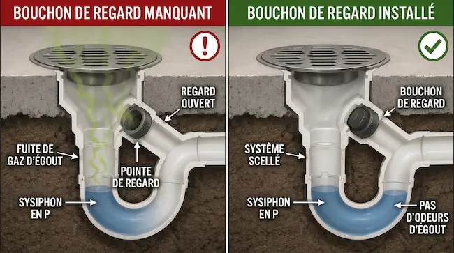 odeurs de gaz d egout bouchon cleanout